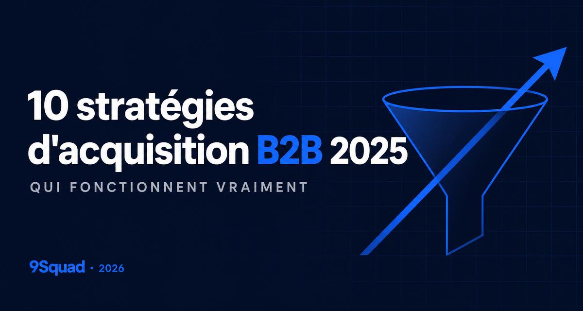 Illustration pour l’article : 10 stratégies d’acquisition B2B en 2025 qui fonctionnent vraiment