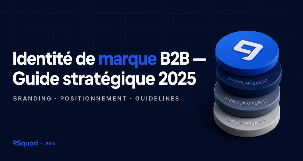 Illustration pour l’article : Construire son identité de marque B2B : guide stratégique 2025