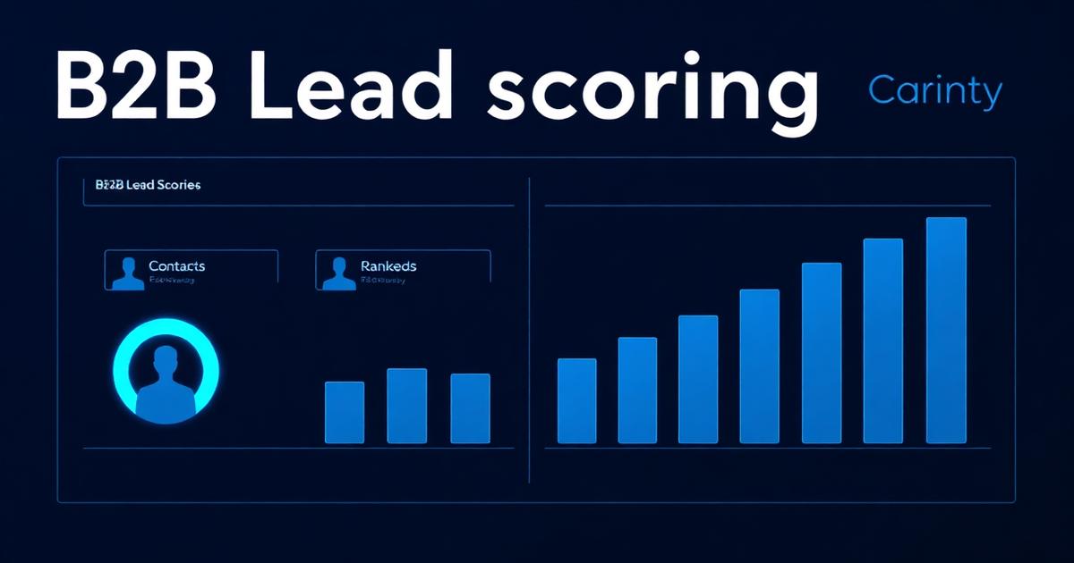 Lead scoring B2B : méthodologie complète