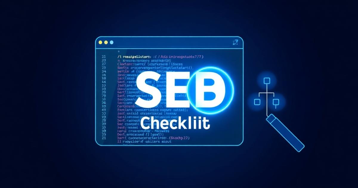 SEO technique B2B 2025 : checklist complète pour sites professionnels