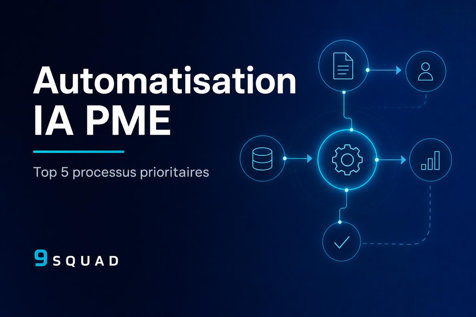 Illustration pour l’article : Automatisation IA en PME : quels processus automatiser en premier ?